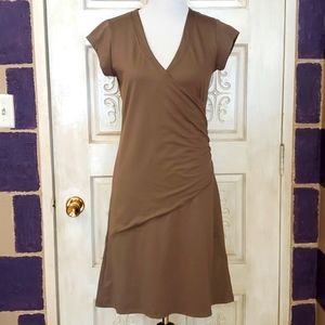 Alpine design walnut wrap dress